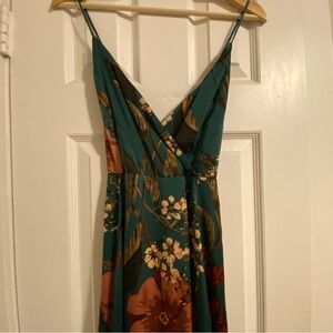 Lulu’s Green Floral Dress